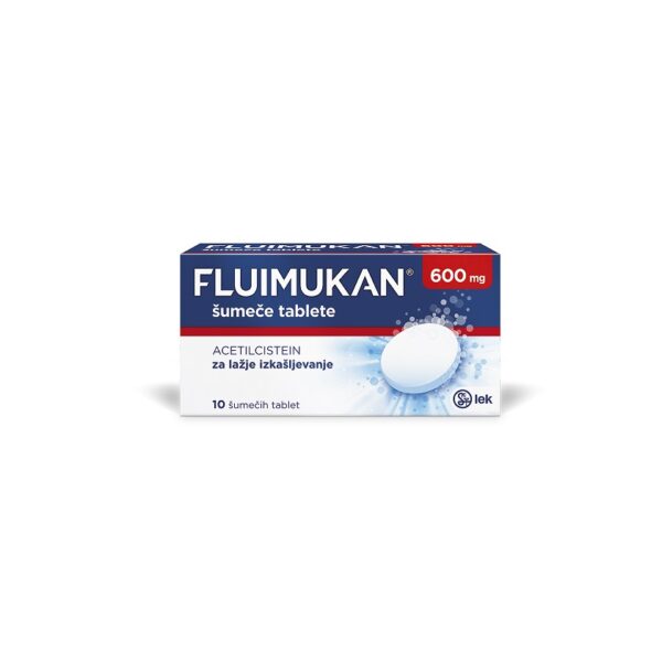 Fluimukan 600 mg, 10 šumečih tablet