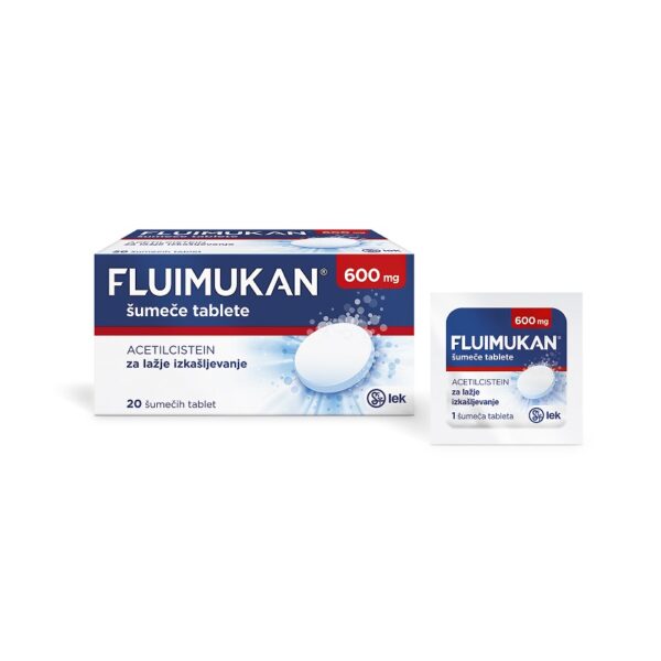 Fluimukan 600 mg, 20 šumečih tablet