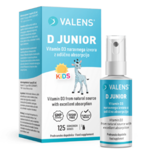 Valens D Junior ustno pršilo, 25 ml