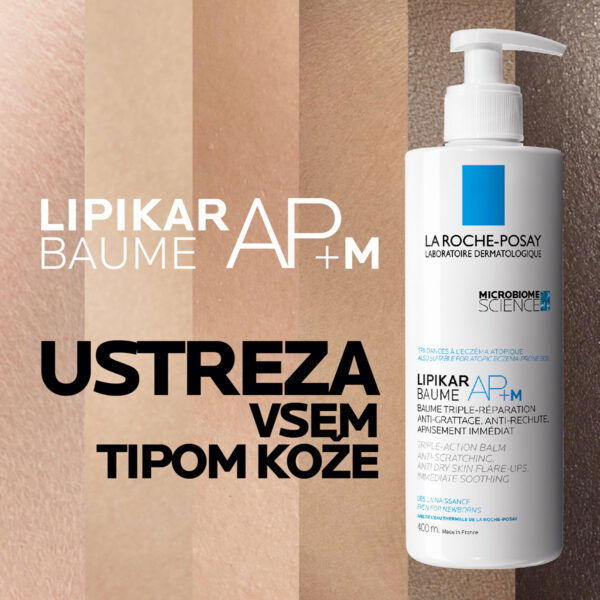 LRP LIPIKAR BAUME AP+M Balzam za telo in obraz v eko pakiranju za suho kožo, nagnjeno k atopiji, 200 ml