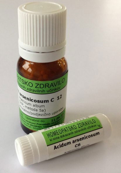 Acidum arsenicosum C6, kroglice - 1 g