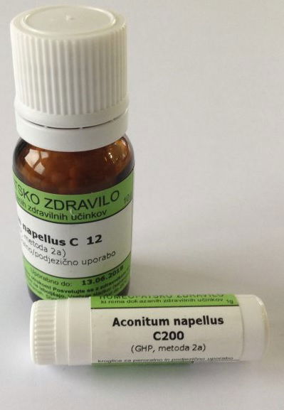 Aconitum napellus C6, kroglice - 1 g