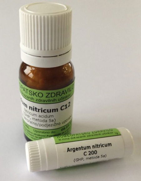 Argentum nitricum C12, kroglice - 10 g