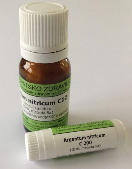 Argentum nitricum C200, kroglice - 10 g 