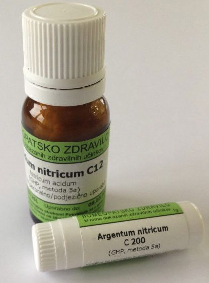 Argentum nitricum C200, kroglice - 1 g