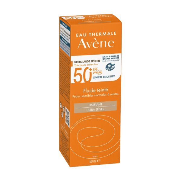 Avene Sun zelo visoka zaščita pred soncem obarvani fluid ZF50+, 50 ml