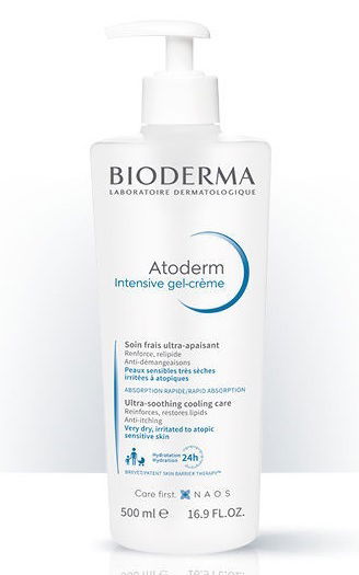 Bioderma Atoderm Intensive izjemno pomirjujoča osvežilna gel-krema, 500 ml