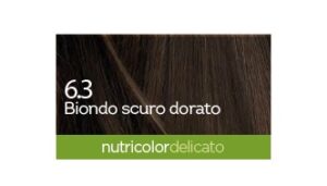 Biokap Nutricolor Delicato 6.3, barva za lase  - temno zlato blond