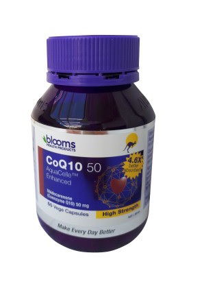 Blooms CoQ10 Aquacelle 50 mg, kapsule