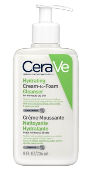 Cerave vlažilna kremno-penasta čistilna emulzija, 236 ml