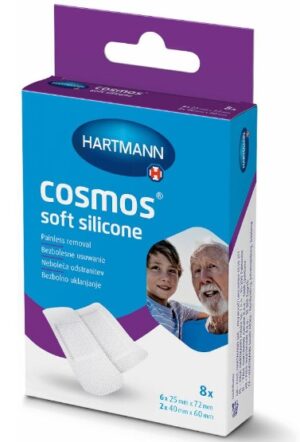 Cosmos Soft Silicone obliž za rane 2-velikosti, 8x