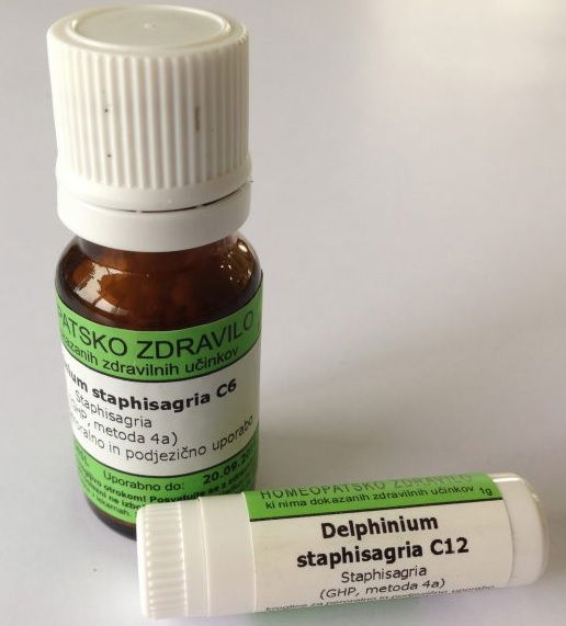 Delphinium staphisagria C12, kroglice - 1 g