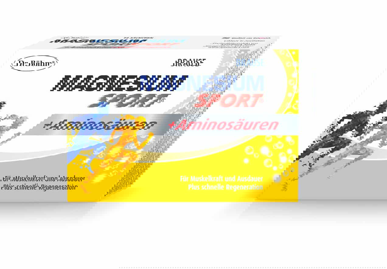 Dr. Böhm Magnesium Sport + Aminokisline s sladili, 14 vrečic