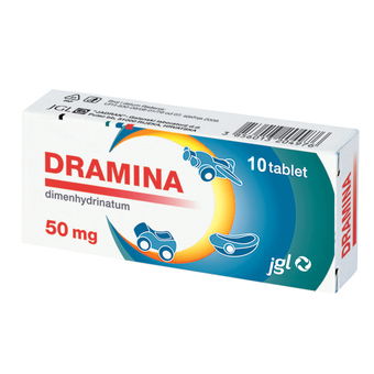 Dramina 50 mg, 10 tablet