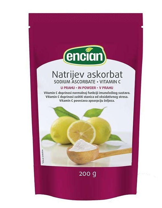 Encian natrijev askorbat - vitamin C, prah