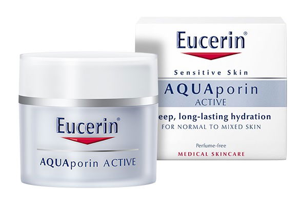 Eucerin AQUAporin Active, vlažilna nega za normalno do mešano kožo