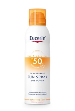 Eucerin Sun, Dry Touch prozoren sprej za zaščito pred soncem ZF 50+