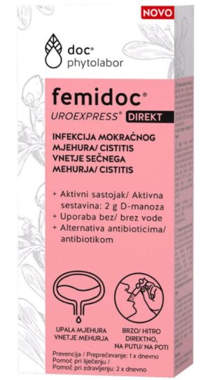 Femidoc Uro Express Direkt, vrečka - 10 x 2 g