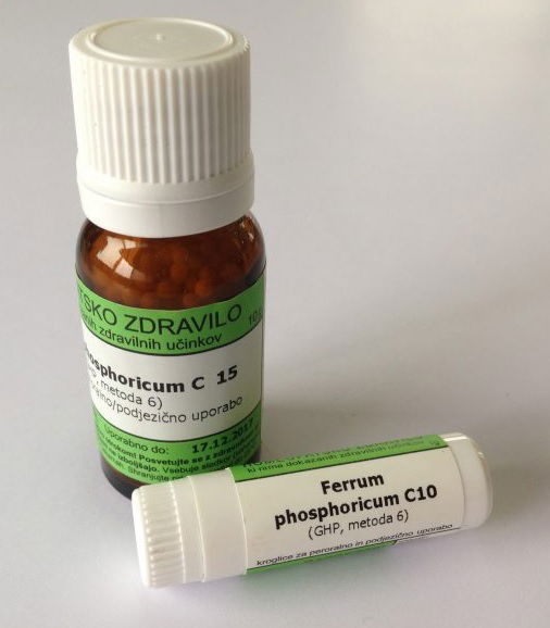 Ferrum phosphoricum C10, kroglice - 1 g