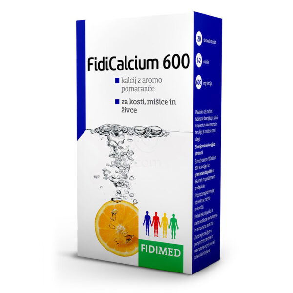 FidiCalcium 600, šumeče tablete