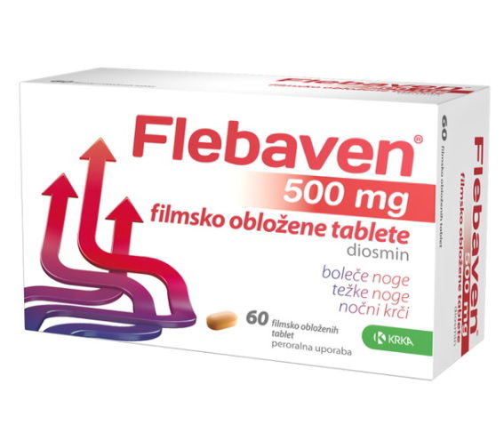 Flebaven 500 mg, 60 obloženih tablet