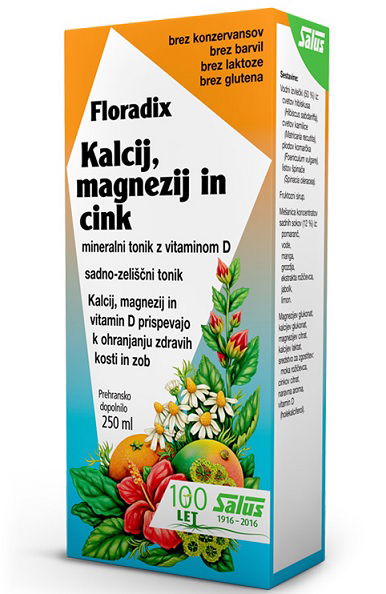 Floradix Kalcij, Magnezij in Cink, tonik