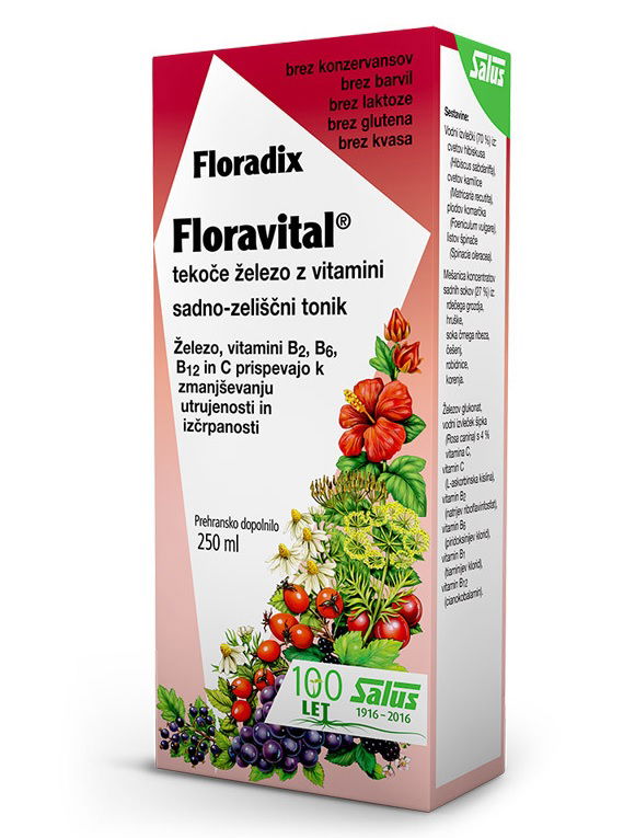 Floradix Floravital, tonik z železom in vitamini