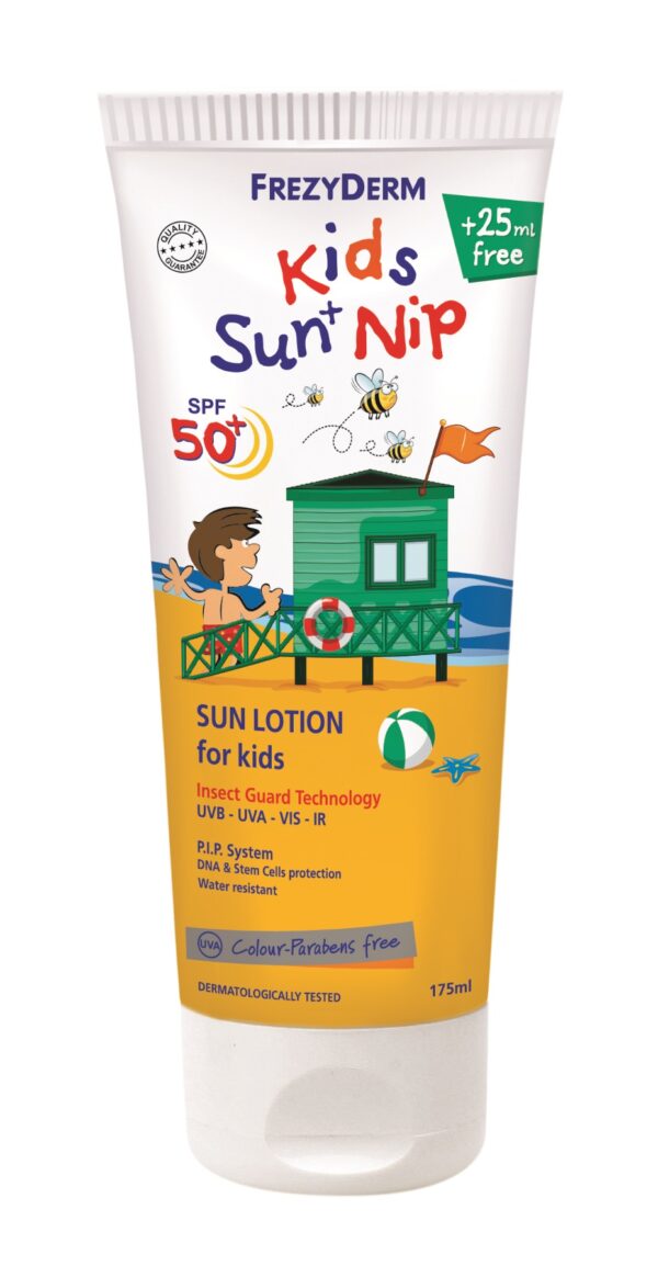 Frezyderm Kids Sun Nip losjon za sončenje za obraz in telo ZF50+,175 ml