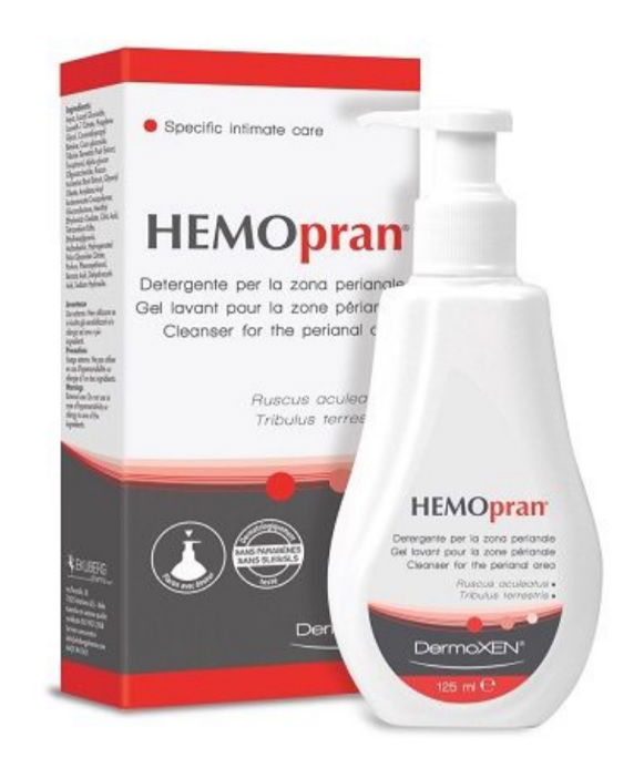 Hemopran gel za umivanje analnega predela, 125 ml