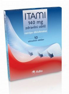 Itami 140 mg, 10 zdravilnih obližev