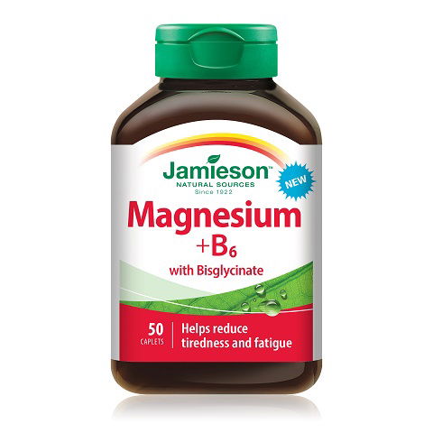 Jamieson Magnezij 200 mg + vitamin B6, 50 tablet