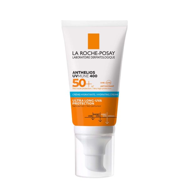 LRP ANTHELIOS UVMUNE 400 Vlažilna krema za zaščito pred soncem SPF50+, 50 ml