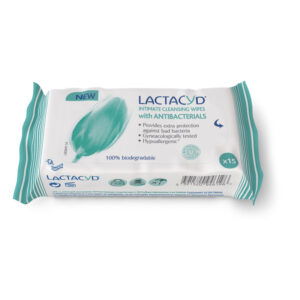 Lactacyd Pharma with antibacterials, robčki za intimno nego