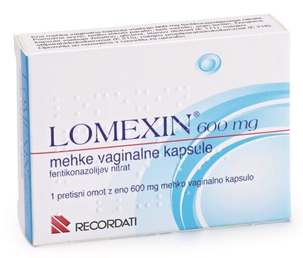 Lomexin 600 mg, mehka vaginalna kapsula