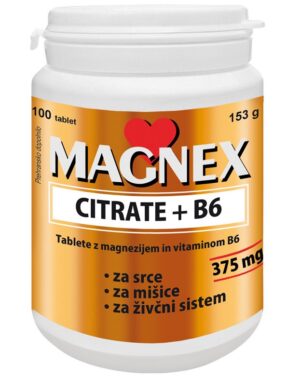 Vitabalans Magnex Citrate 375 mg + B6, 100 tablet