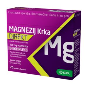 Magnezij Krka Direkt prašek za direktno uporabo, 20 vrečk