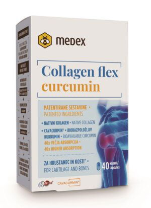 Medex Collagen Flex Curcumin, 40 kapsul