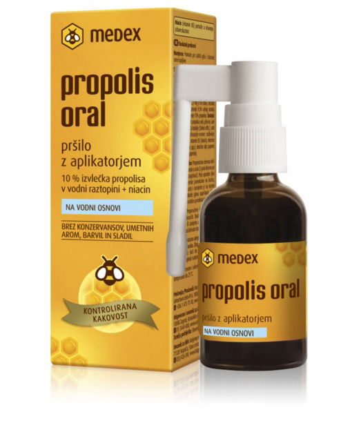 Medex, Propolis oral na vodni osnovi, pršilo z aplikatorjem