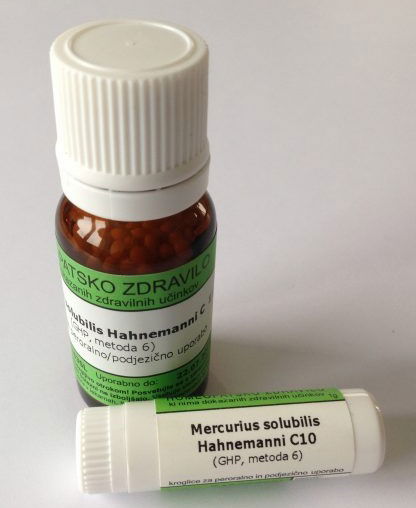 Mercurius solubilis Hahnemani C10, kroglice - 10 g