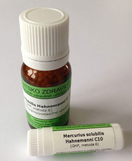 Mercurius solubilis Hahnemani C200, kroglice - 10 g