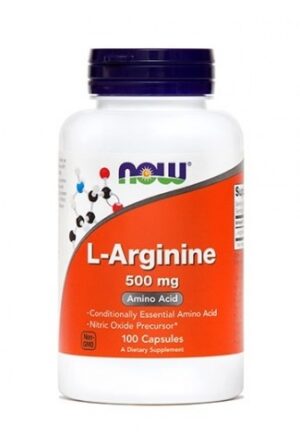 NOW L-Arginin 500 mg, kapsule