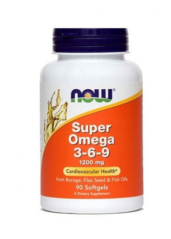 NOW Super Omega 3-6-9 1200 mg, kapsule