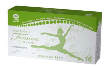 Natura Femina Organic, tamponi mini