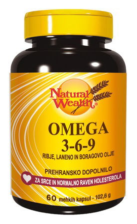 Natural Wealth Omega 3-6-9, kapsule