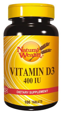 Natural Wealth Vitamin D-D3, tablete