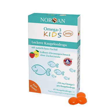 Norsan Omega 3 Kids, 45 želejev