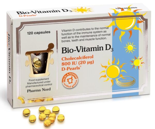 Pharma Nord Bio-Vitamin D3, 120 kapsul