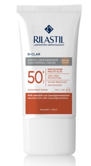 Rilastil Sun System D-Clar Medium Photoprotective krema za poenotenje tena ZF 50+, 40 ml