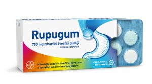 Rupugum 750 mg, 20 zdravilnih žvečilnih gumijev