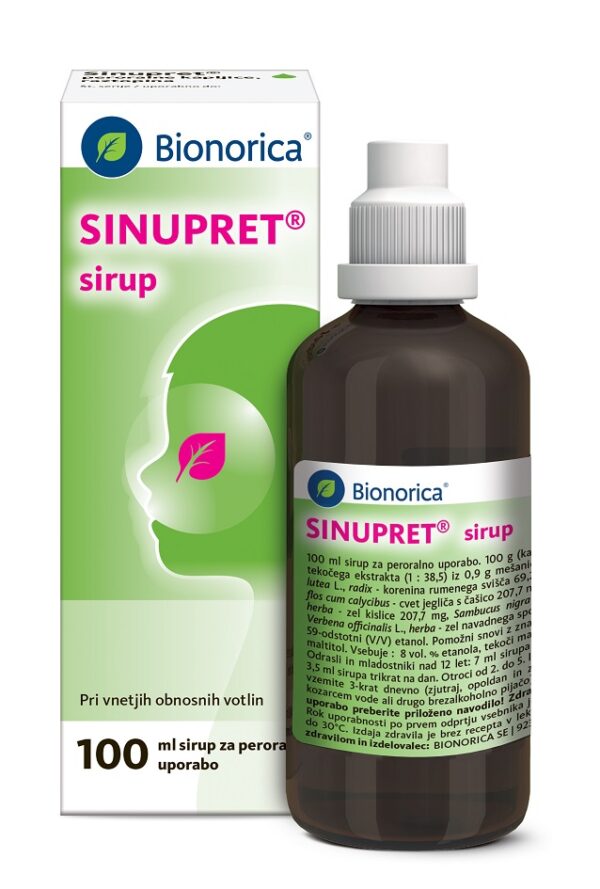 Sinupret sirup za peroralno uporabo, 100 ml